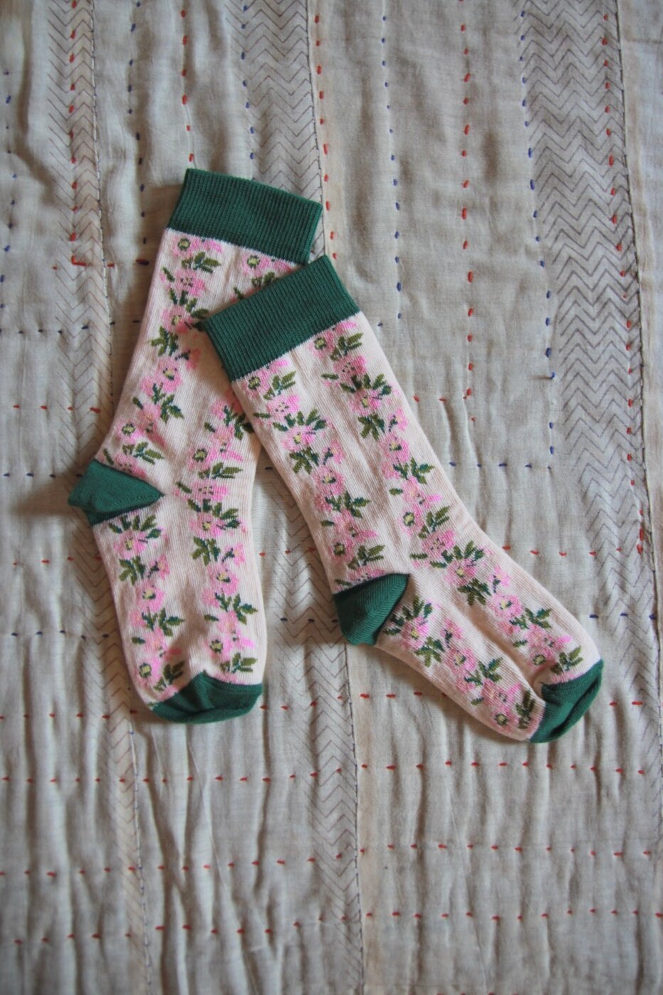 Farandole Flowers Socks by Bonjour - Petite Belle