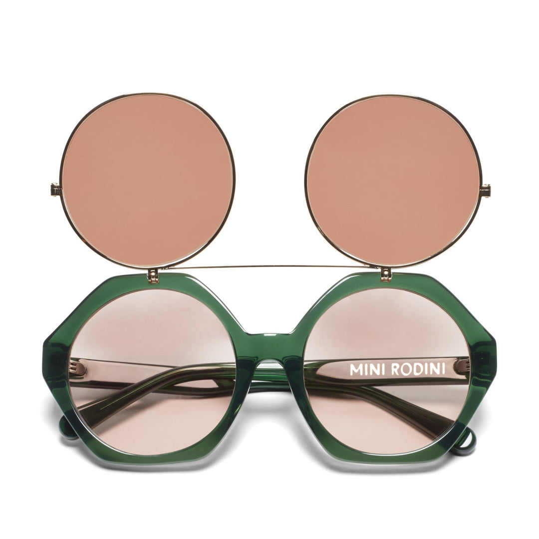 Flip Up Sunglasses in Green by Mini Rodini - Petite Belle