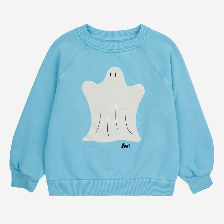 Funny Ghost Raglan Sleeve Sweatshirt by Bobo Choses - Petite Belle