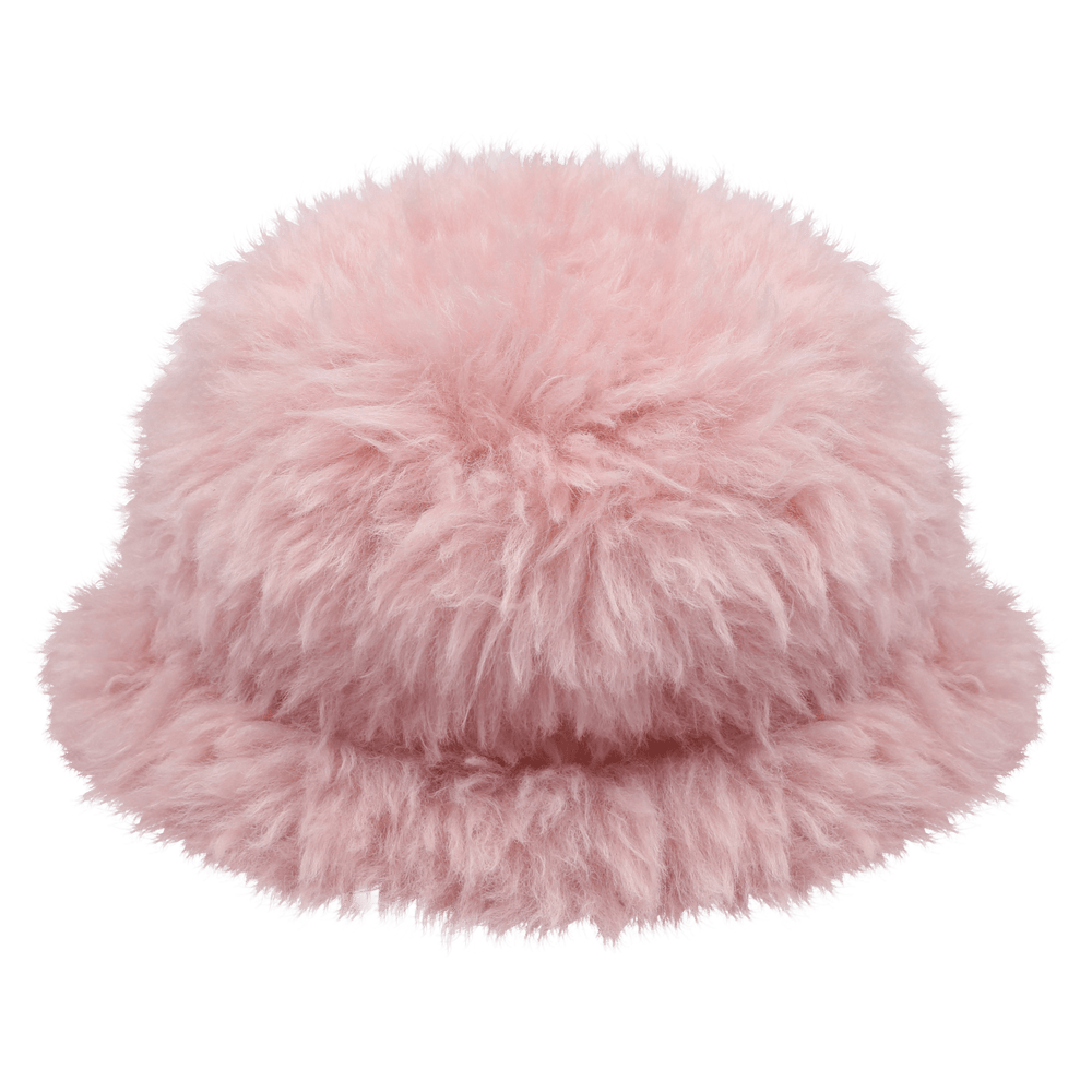 Fur Bucket Hat in Pink by Jelly Mallow - Petite Belle