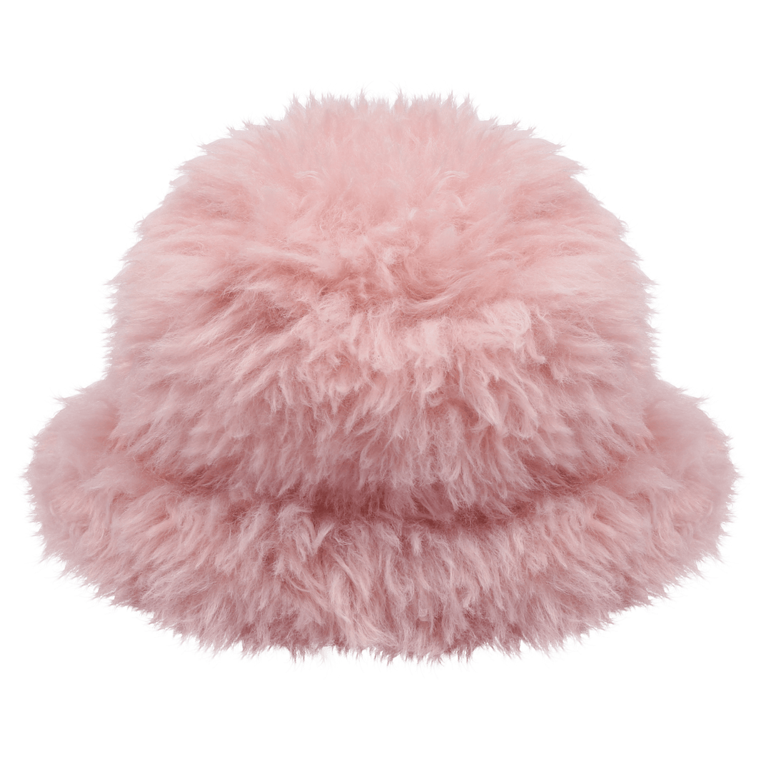 Fur Bucket Hat in Pink by Jelly Mallow - Petite Belle