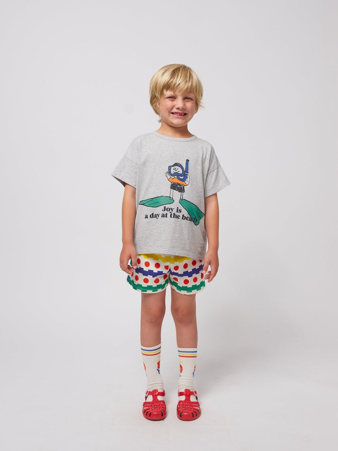 Geometric All Over Waffle Shorts by Bobo Choses - Petite Belle