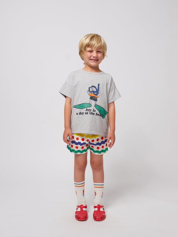 Geometric All Over Waffle Shorts by Bobo Choses - Petite Belle