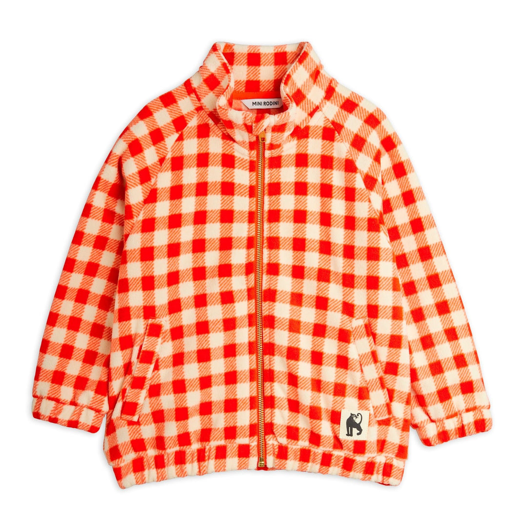 Gingham Fleece Jacket by Mini Rodini - Petite Belle