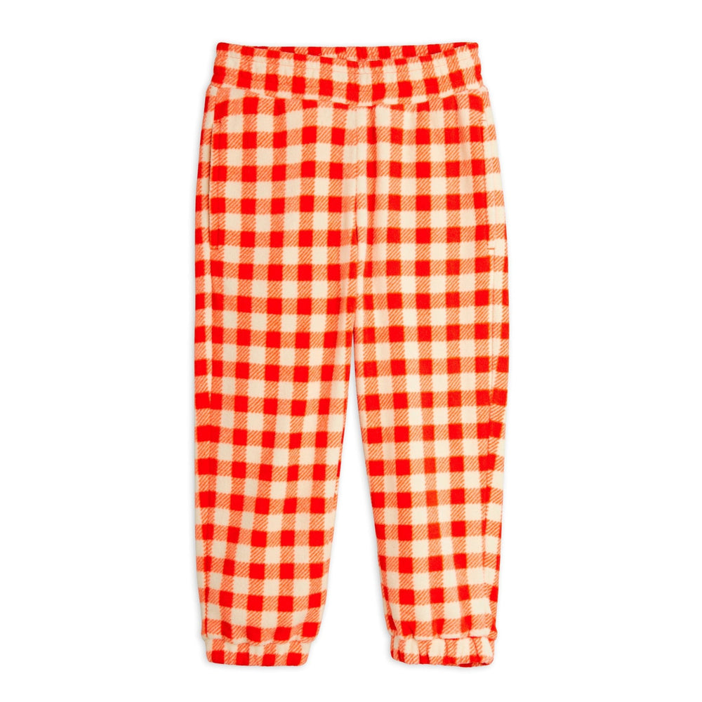 Gingham Fleece Trousers by Mini Rodini - Petite Belle