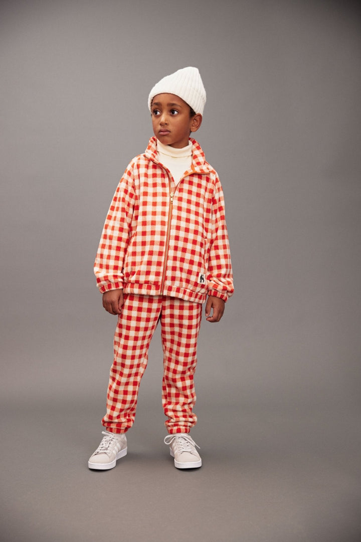 Gingham Fleece Trousers by Mini Rodini - Petite Belle