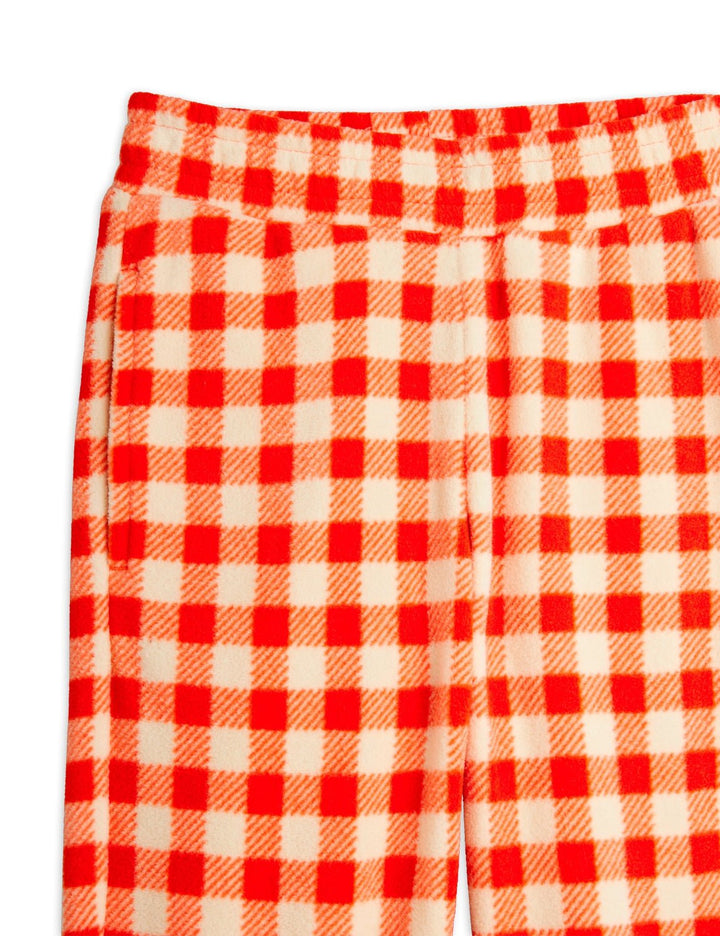 Gingham Fleece Trousers by Mini Rodini - Petite Belle