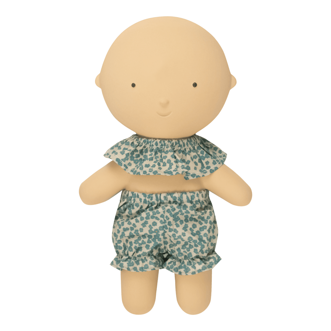 Gommu Green Flowers - Shorts & Collar - Petite Belle