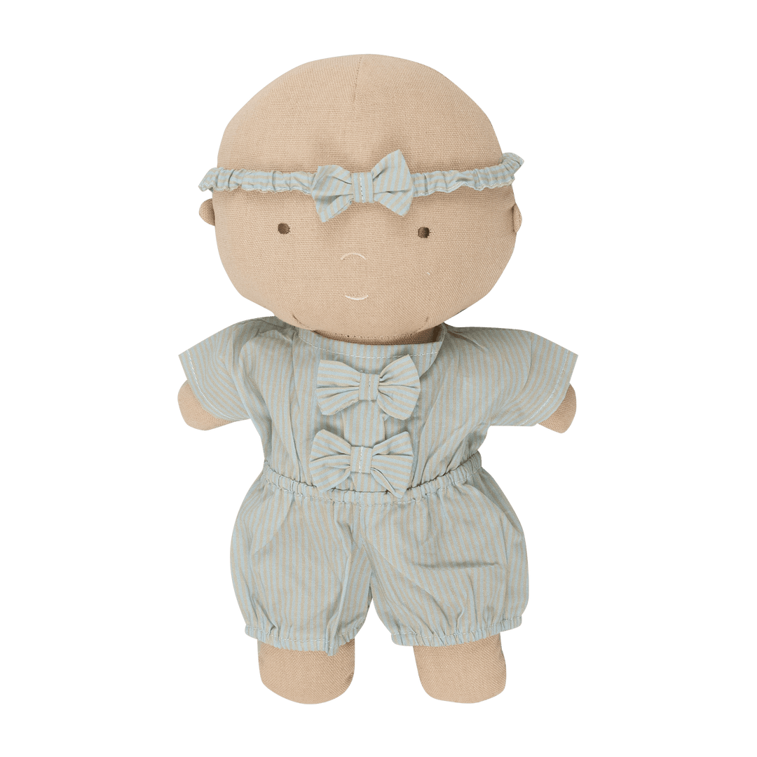 Gommu Stripes Onepiece & Bow Head Tie - Petite Belle