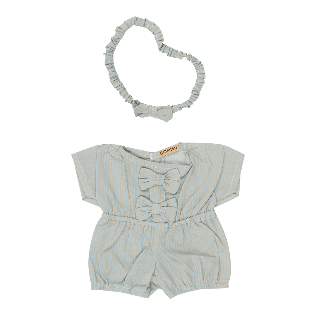 Gommu Stripes Onepiece & Bow Head Tie - Petite Belle