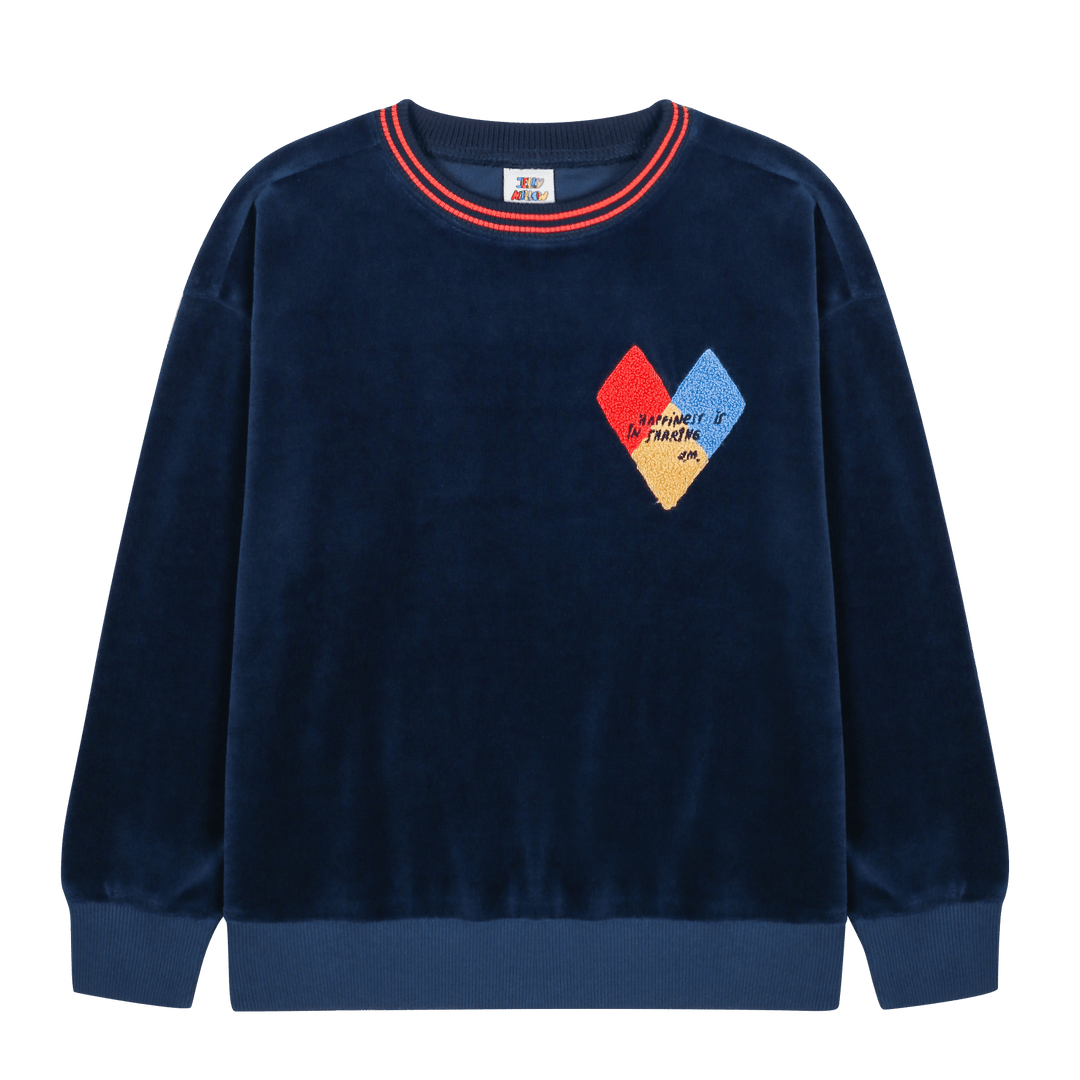 Happinez Velour Sweatshirt by Jelly Mallow - Petite Belle