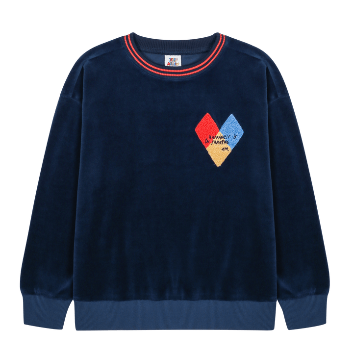 Happinez Velour Sweatshirt by Jelly Mallow - Petite Belle