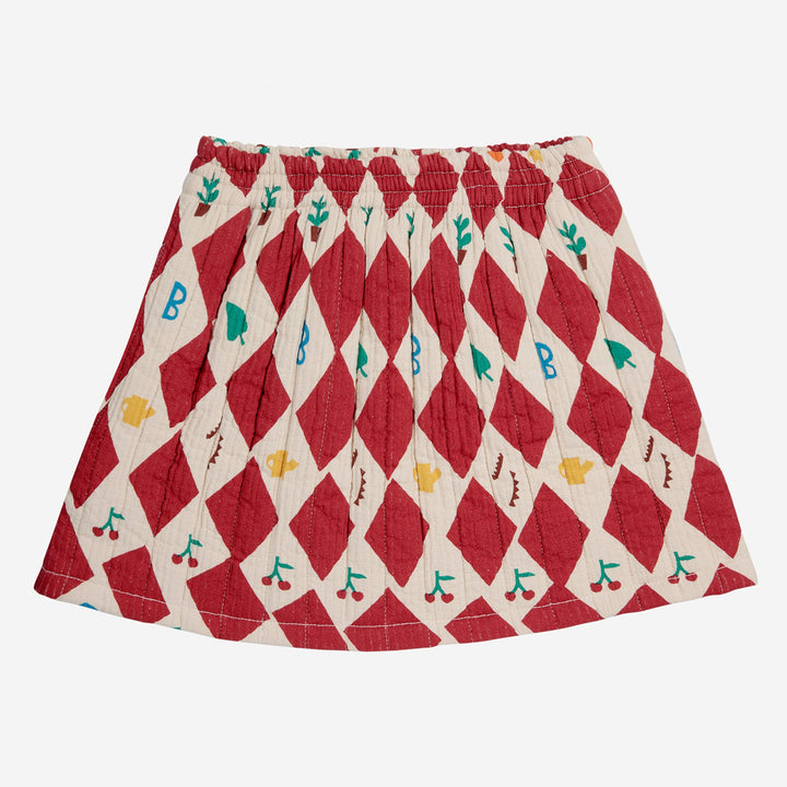 Harlequin All Over Quilted Skirt by Bobo Choses - Petite Belle