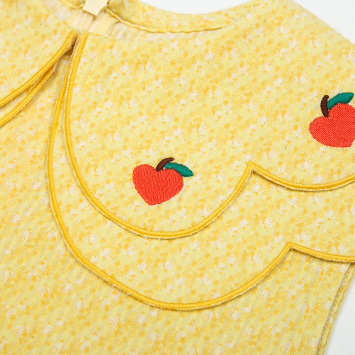 Heart Cherry Scallop Dress by Jelly Mallow - Petite Belle