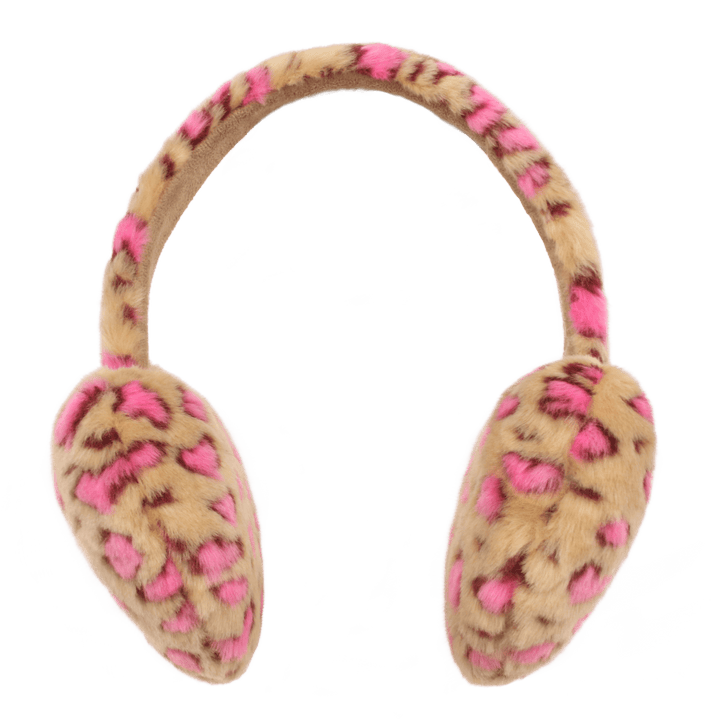 Heart Fur Leopard Earmuffs by Jelly Mallow - Petite Belle