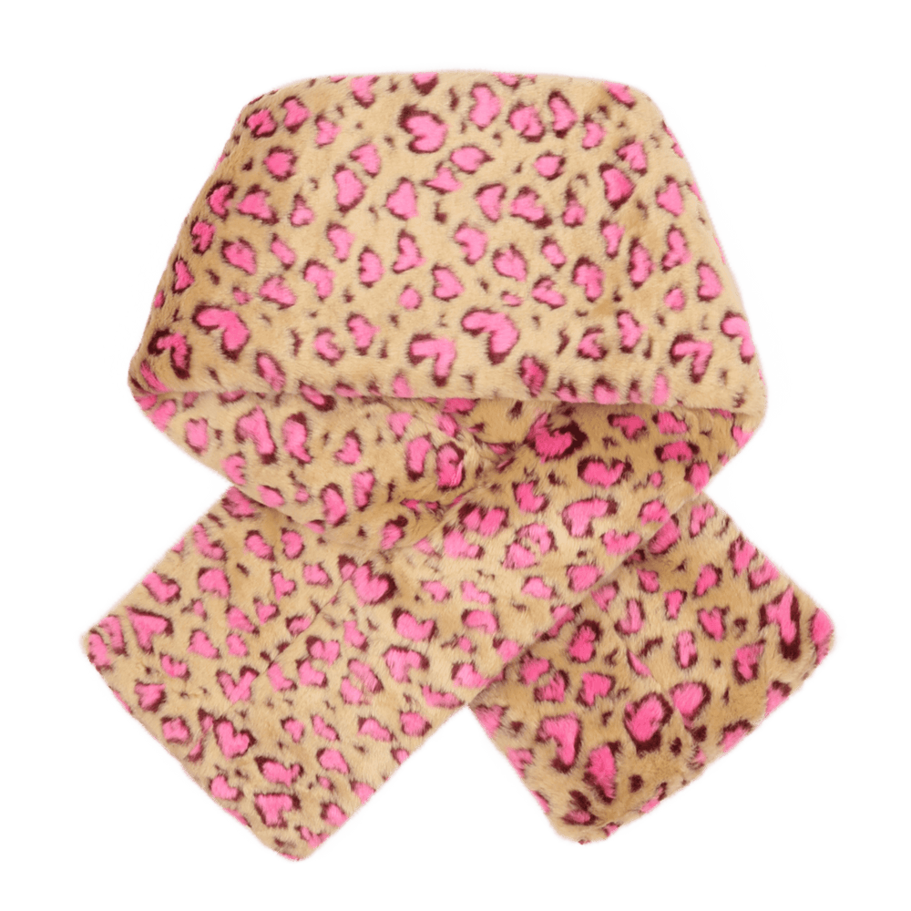 Heart Fur Leopard Scarf by Jelly Mallow - Petite Belle