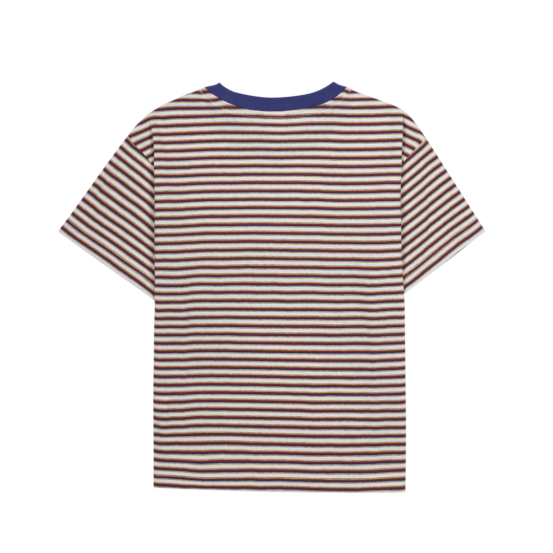 Heartchain Stripe Tee in Navy by Jelly Mallow - Petite Belle