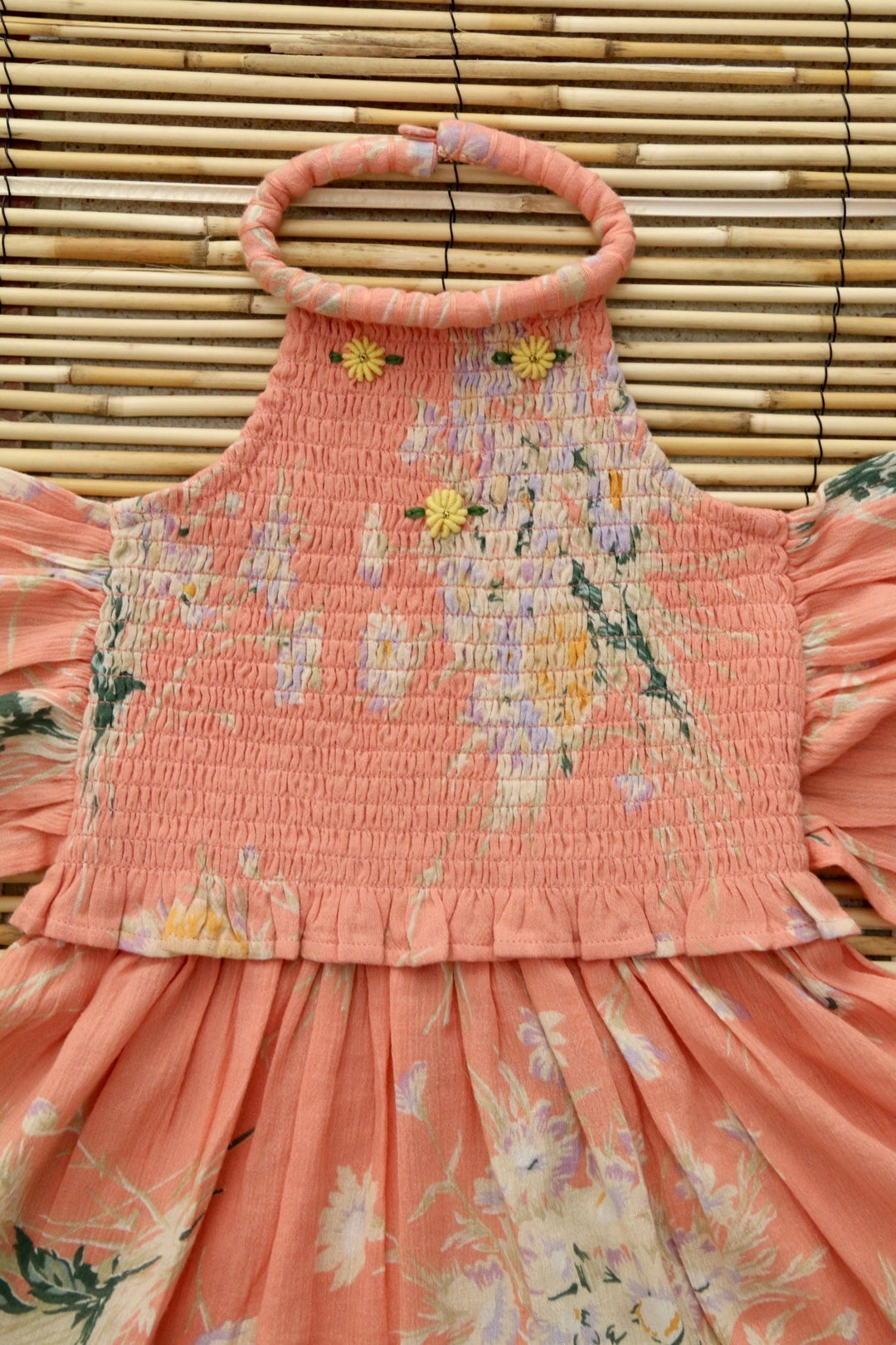Holiday Dress & Chouchou in Marguerite Print by Bonjour - Petite Belle