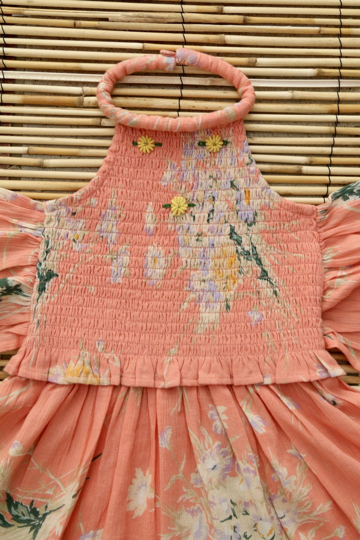 Holiday Dress & Chouchou in Marguerite Print by Bonjour - Petite Belle