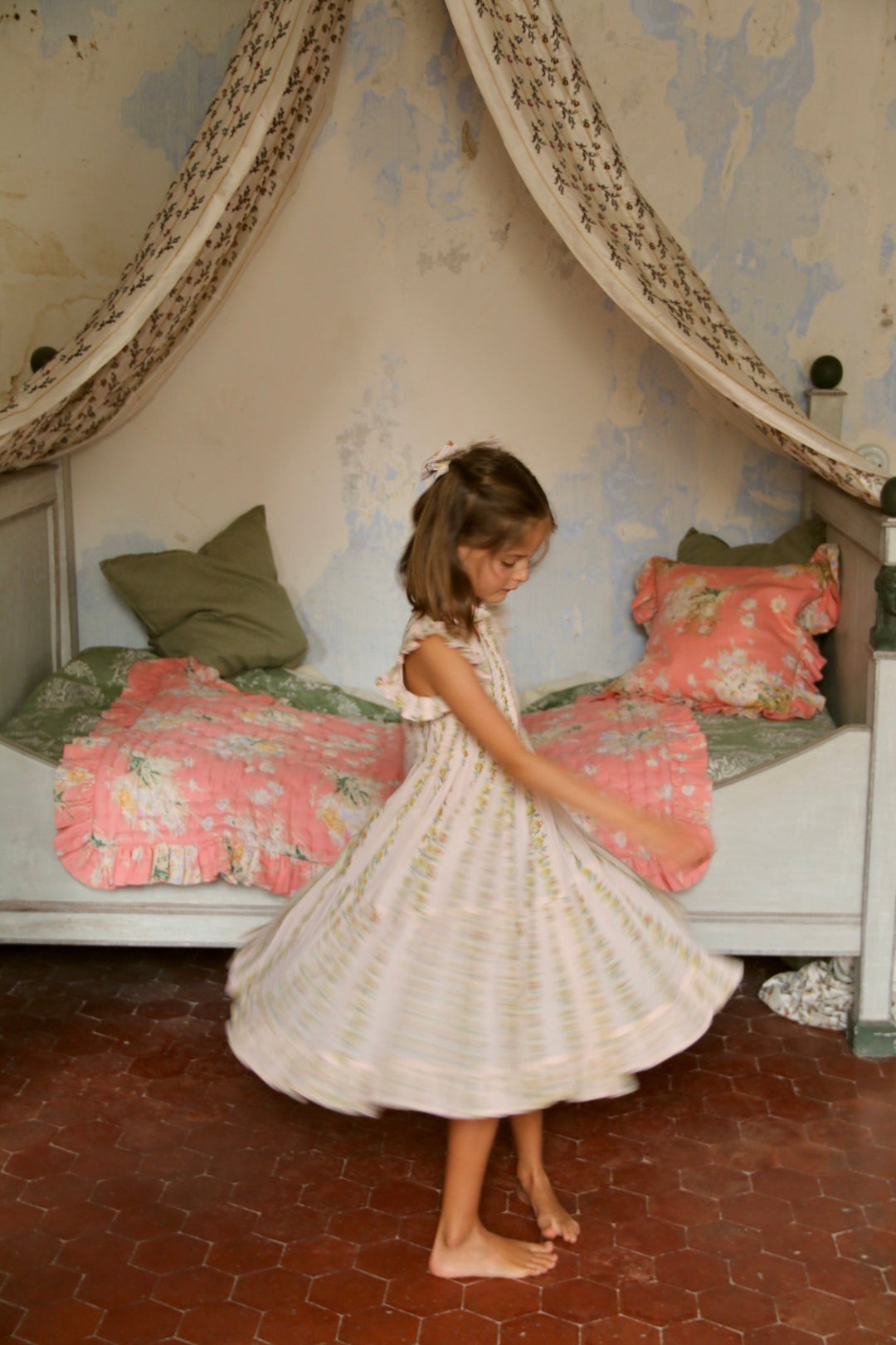 Ibiza Dress in Farandole Flowers by Bonjour - Petite Belle