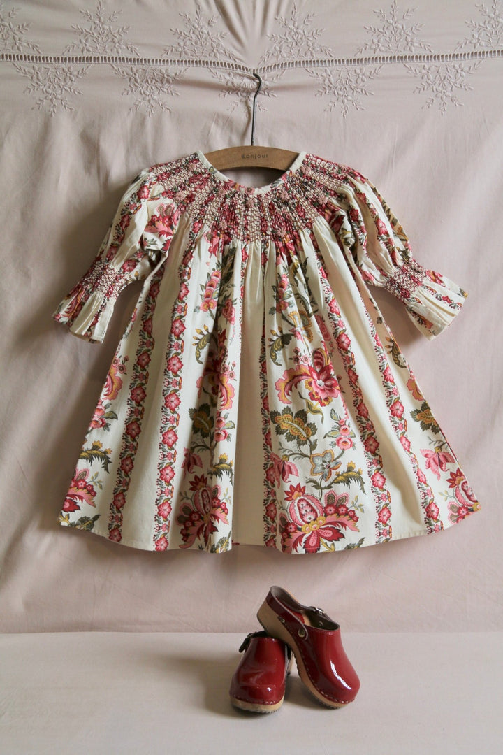 Jacqueline Border Print Dress by Bonjour - Petite Belle