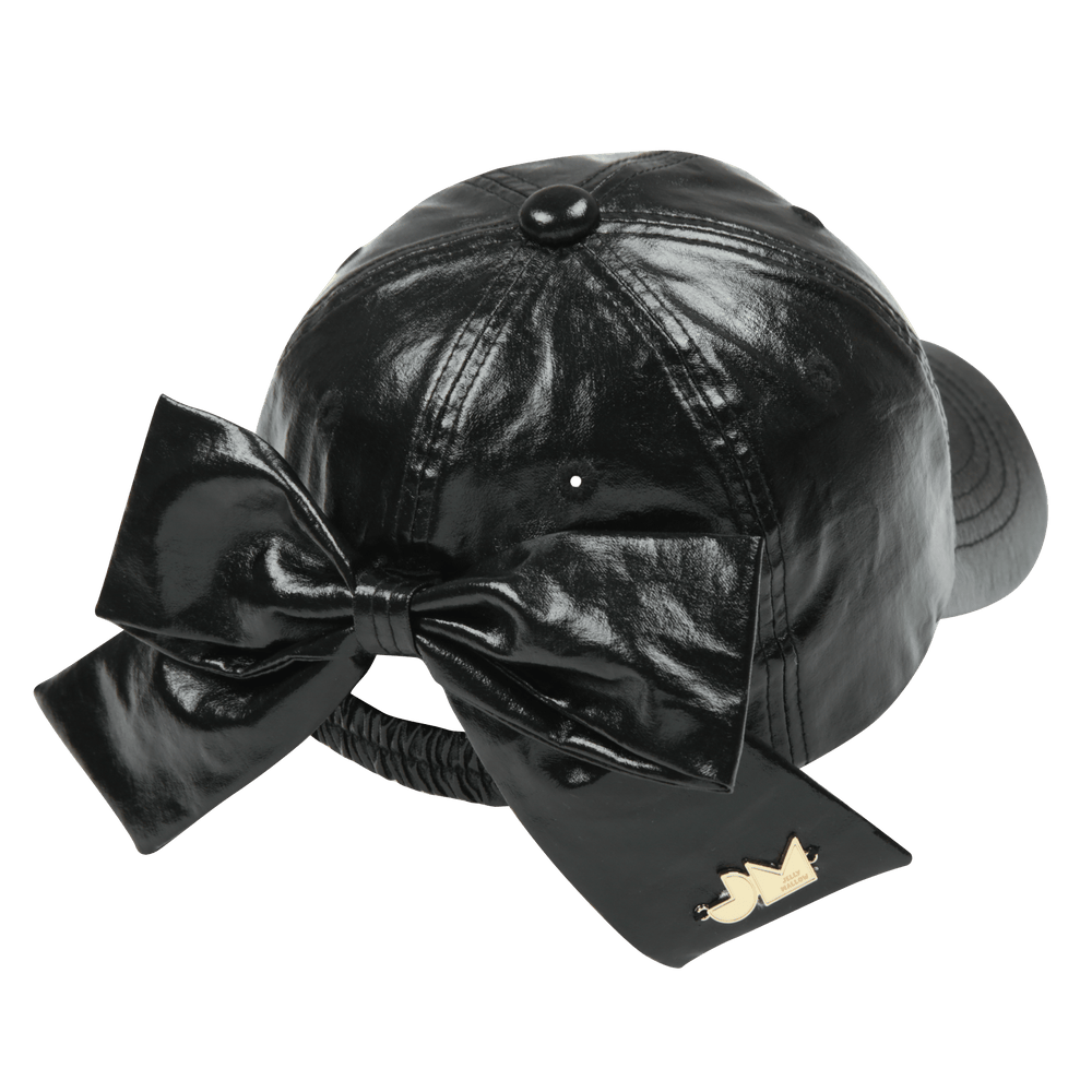 JM Gleaming Ribbon Ballcap in Black by Jelly Mallow - Petite Belle