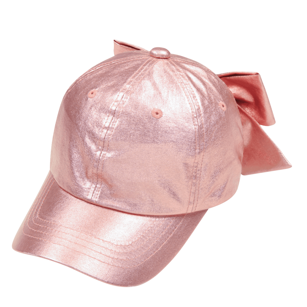 JM Gleaming Ribbon Ballcap in Pink by Jelly Mallow - Petite Belle