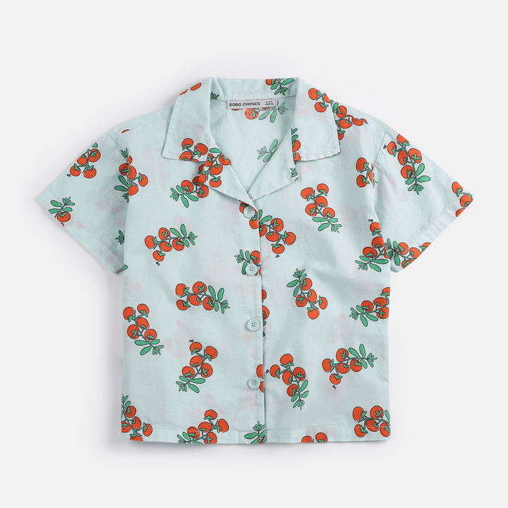 Juicy Tomatoes All Over Woven Shirt by Bobo Choses - Petite Belle