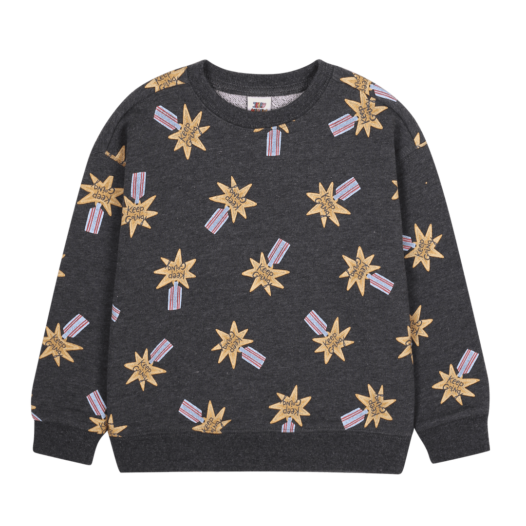 Keep Going All-Over Sweatshirt by Jelly Mallow - Petite Belle