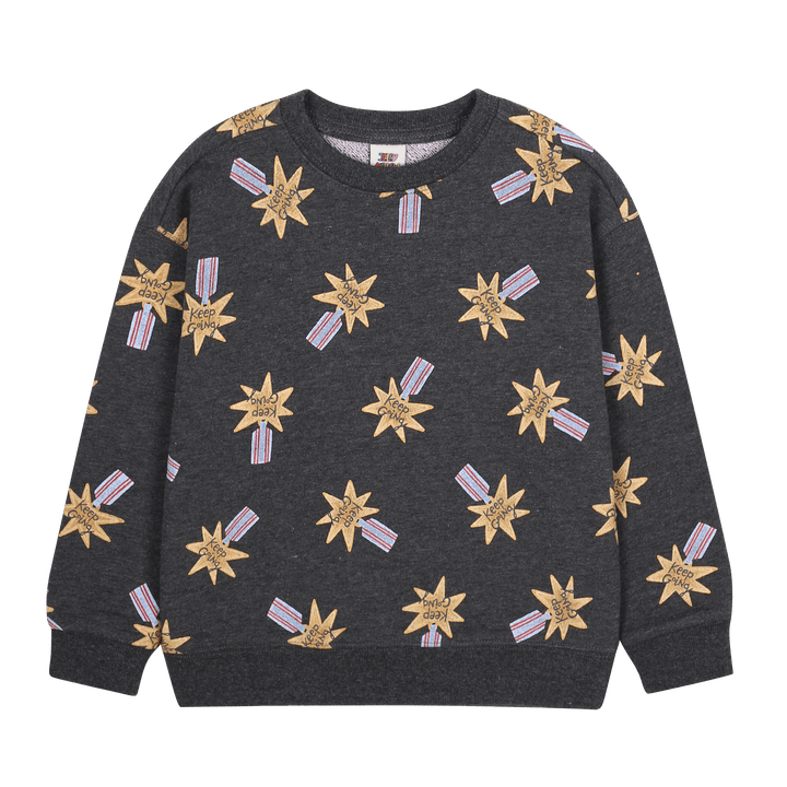 Keep Going All-Over Sweatshirt by Jelly Mallow - Petite Belle