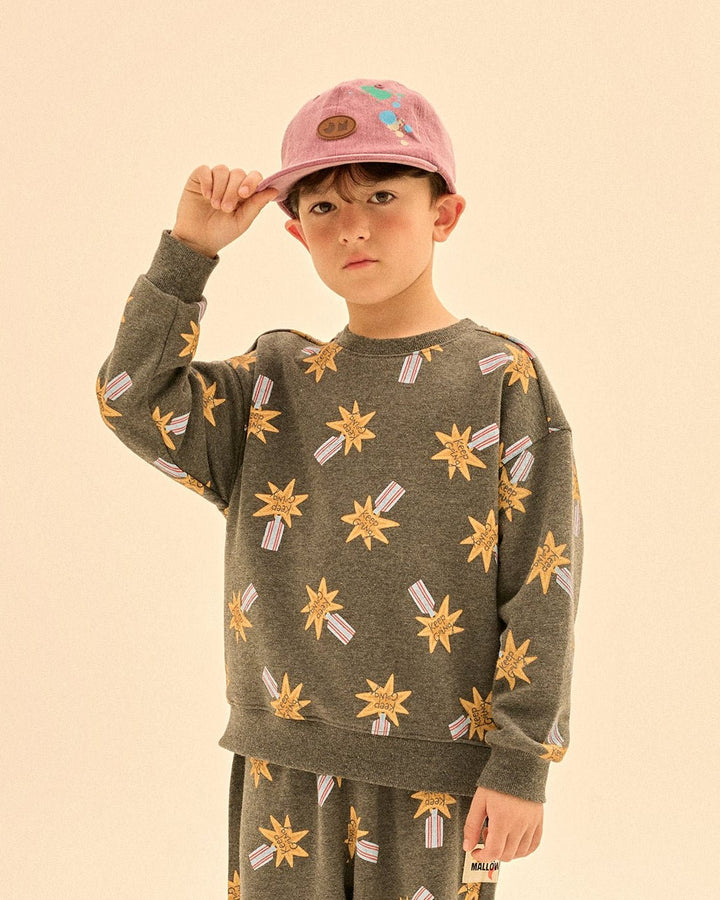 Keep Going All-Over Sweatshirt by Jelly Mallow - Petite Belle