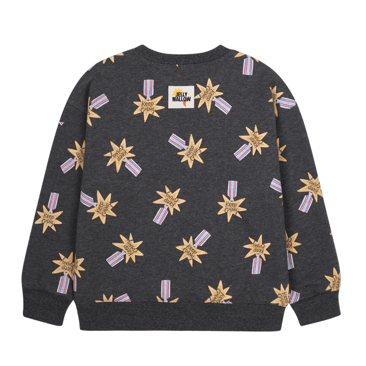 Keep Going All-Over Sweatshirt by Jelly Mallow - Petite Belle