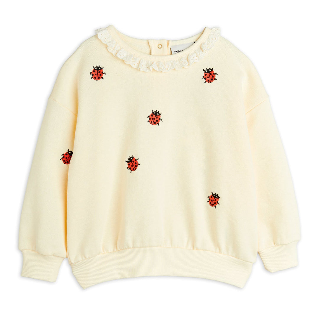 Ladybug Lace Sweatshirt by Mini Rodini - Petite Belle