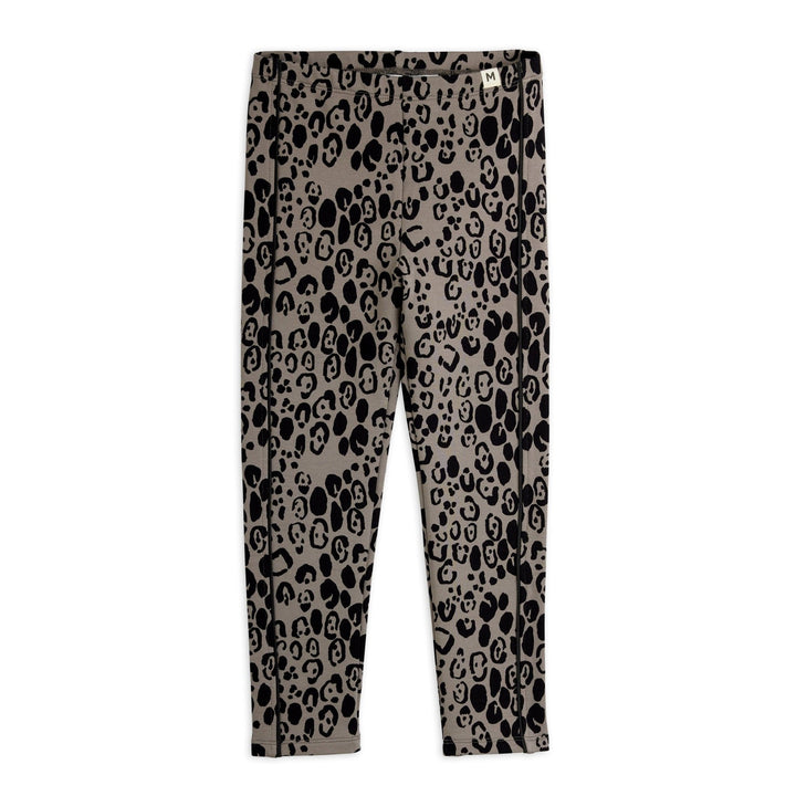 Leopard Brushed Jersey Leggings by Mini Rodini - Petite Belle