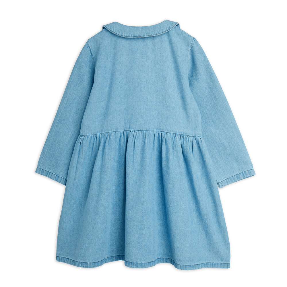 Light Denim Rabbit Dress by Mini Rodini - Petite Belle
