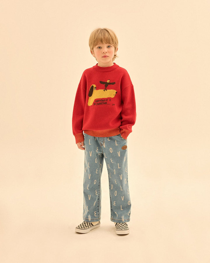 Love All-Over Denim Pants by Jelly Mallow - Petite Belle