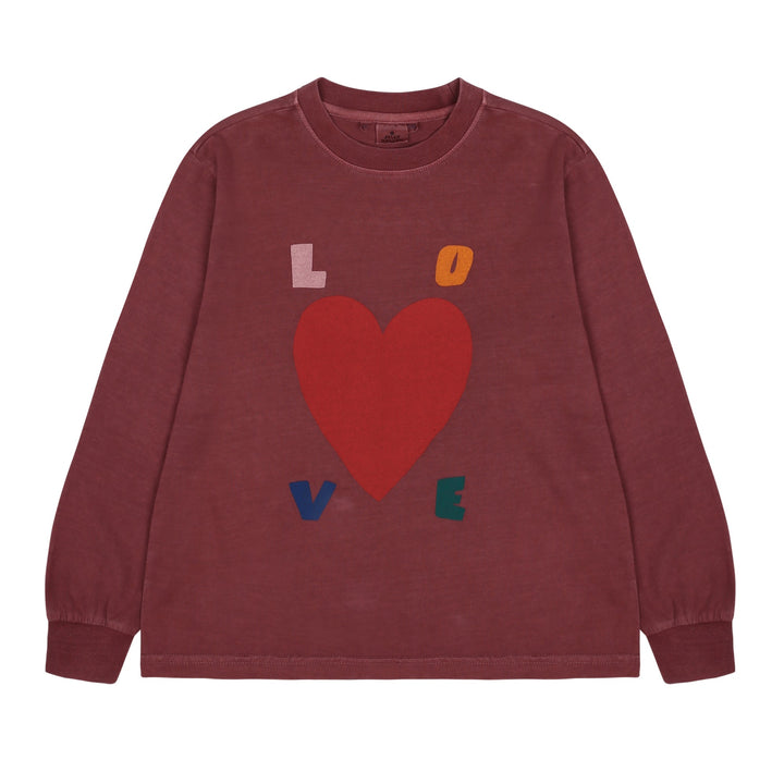 Love Pigment Long Sleeves Tee by Jelly Mallow - Petite Belle