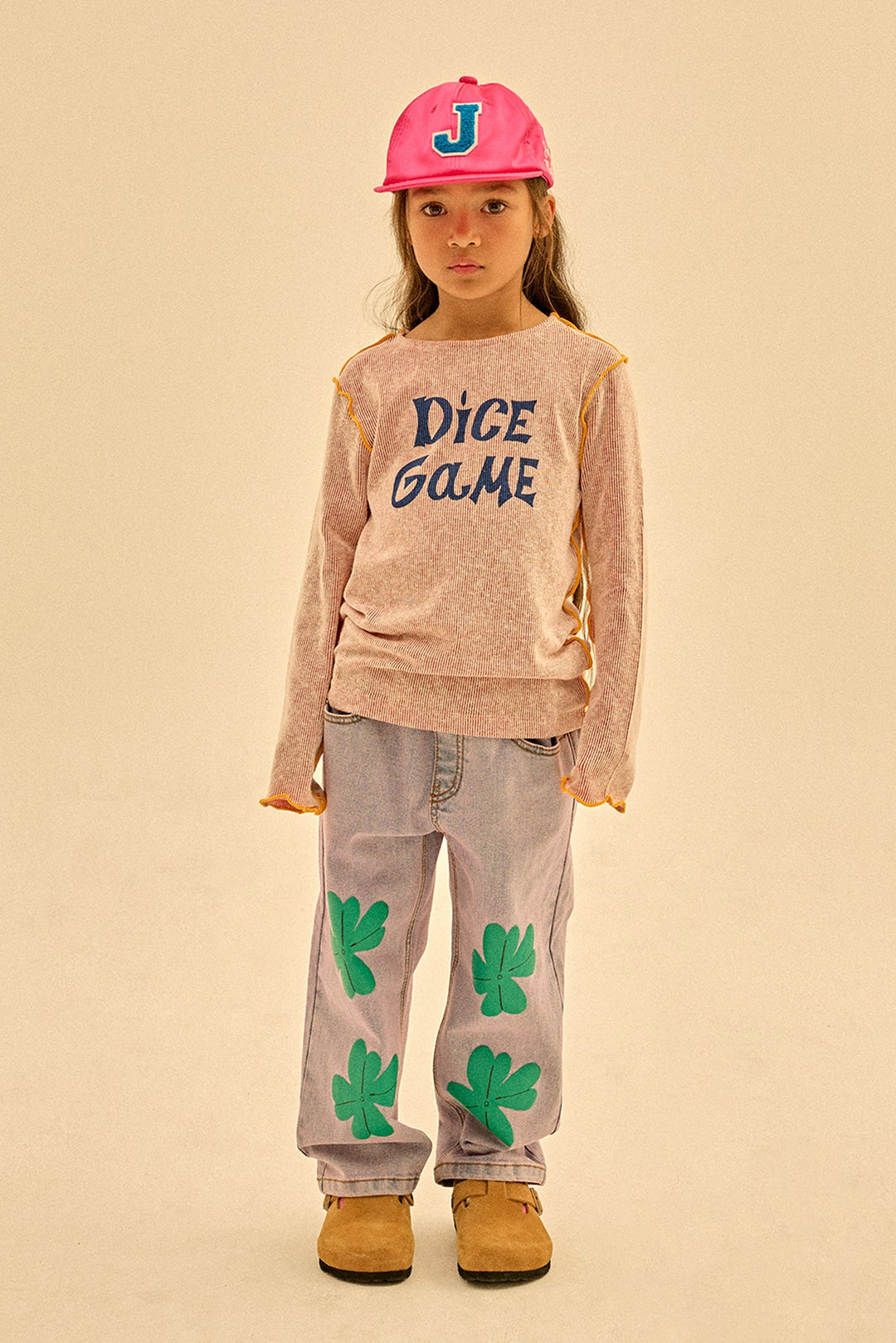 Lucky Clover Denim Pants by Jelly Mallow - Petite Belle