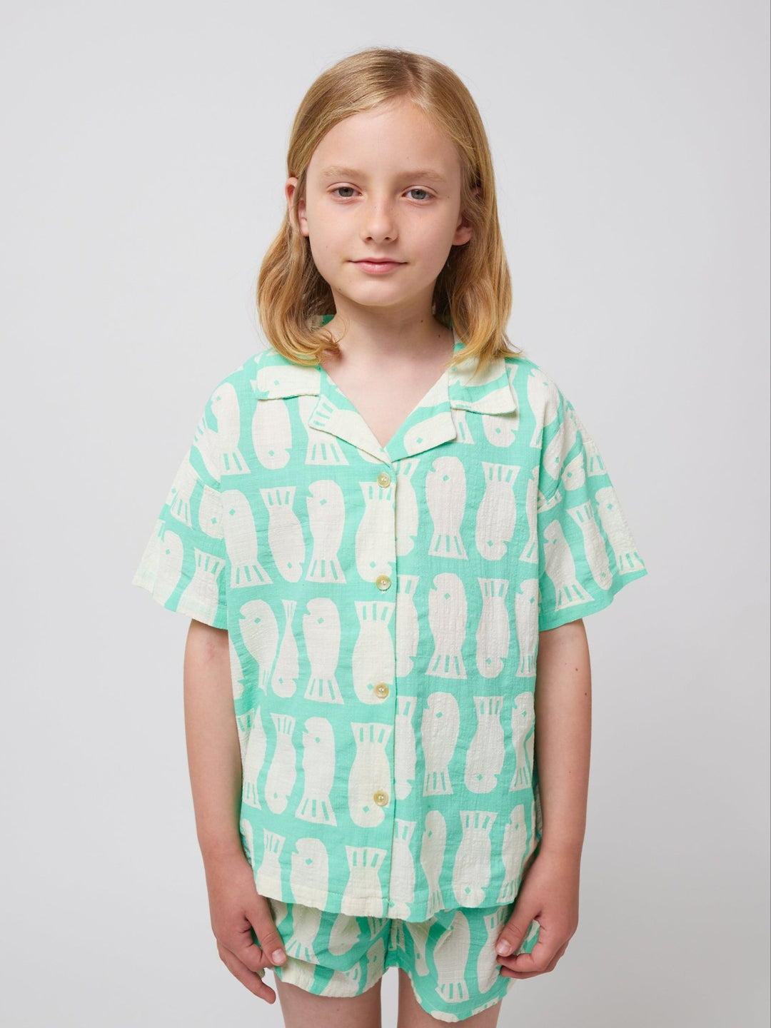 Lucky Fish All Over Woven Shirt by Bobo Choses - Petite Belle