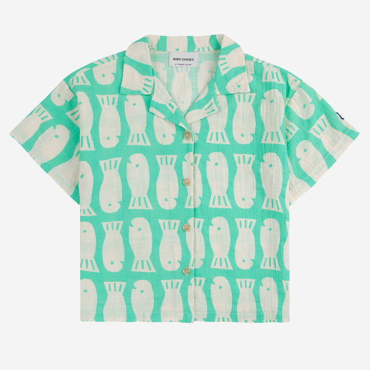 Lucky Fish All Over Woven Shirt by Bobo Choses - Petite Belle