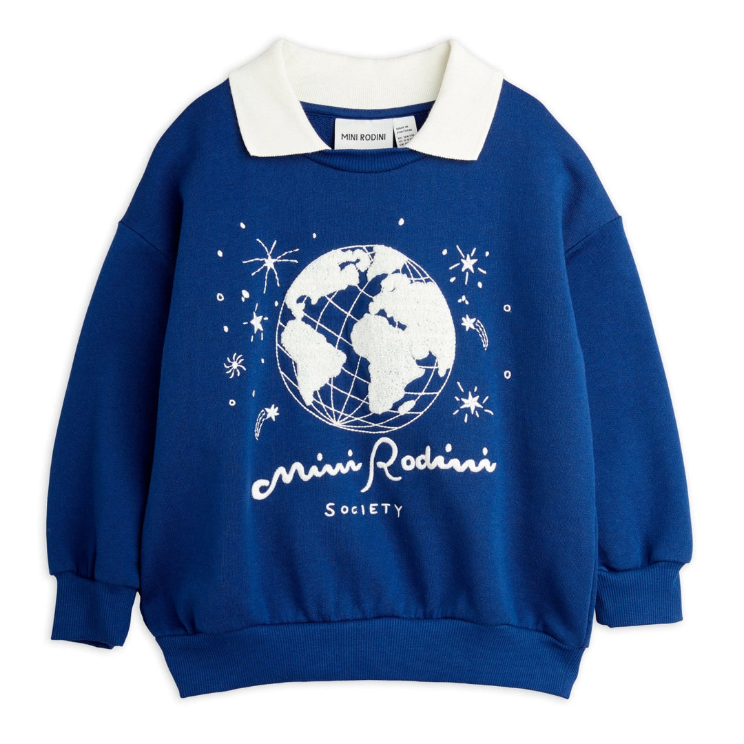 Mini Rodini Society Embroidered Sweatshirt by Mini Rodini - Petite Belle