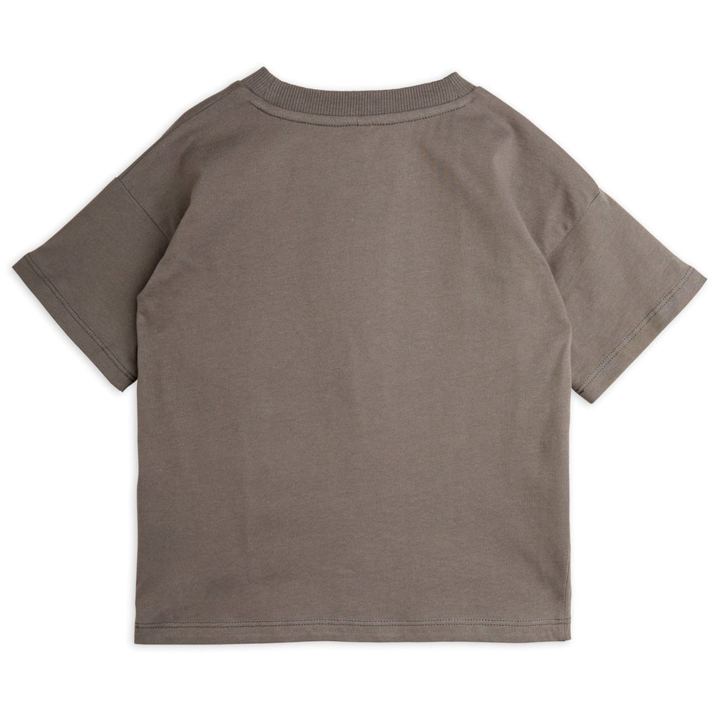 Mini Rodini Society T - Shirt in Grey by Mini Rodini - Petite Belle