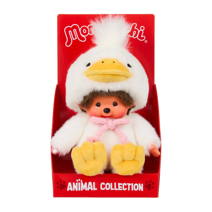 Monchhichi - Fluffy Duck Plush Doll by Sekiguchi - Petite Belle