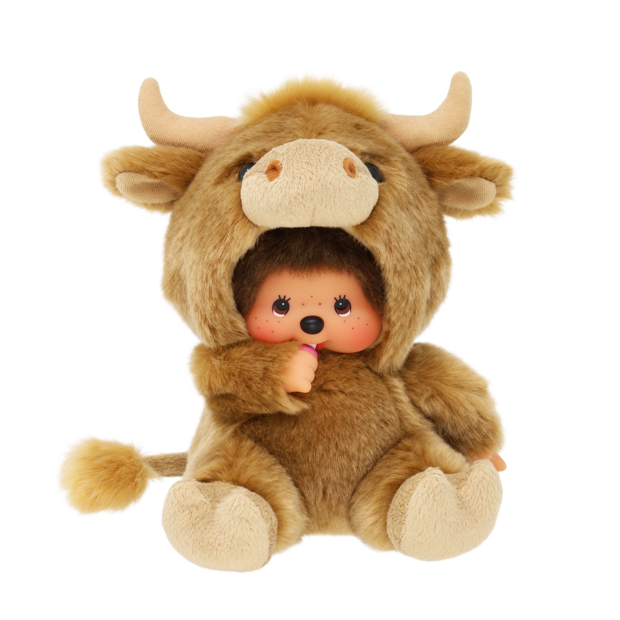 Monchhichi - Fluffy Midlands Cow Plush Doll by Sekiguchi - Petite