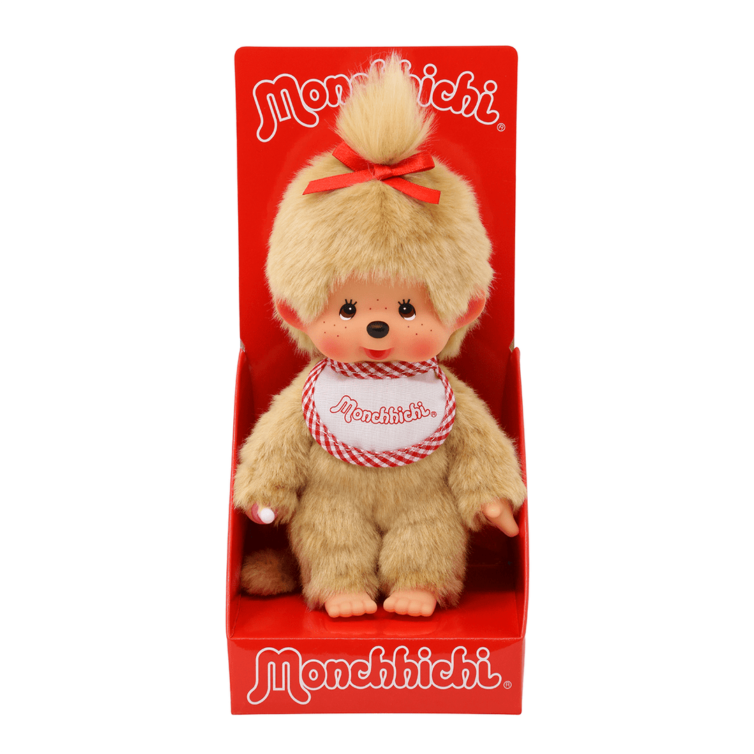 Monchhichi - Girl Plush Doll Beige by Sekiguchi - Petite Belle