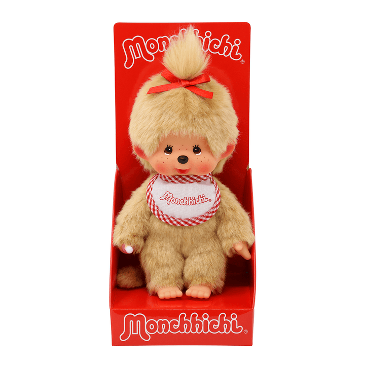 Monchhichi - Girl Plush Doll Beige by Sekiguchi - Petite Belle