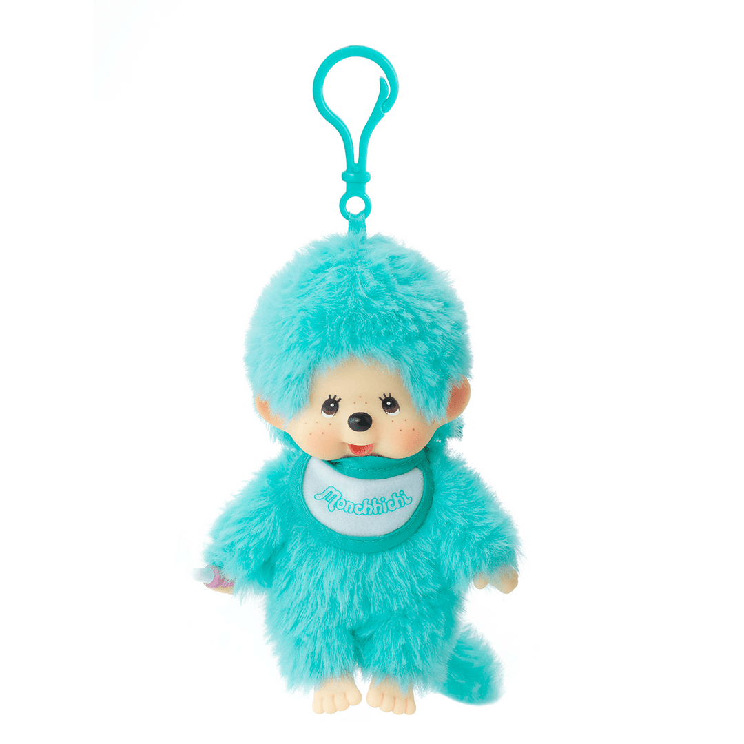 Monchhichi - Lacie Satin Bib Plush Keychain (4 colours) by Sekiguchi - Petite Belle