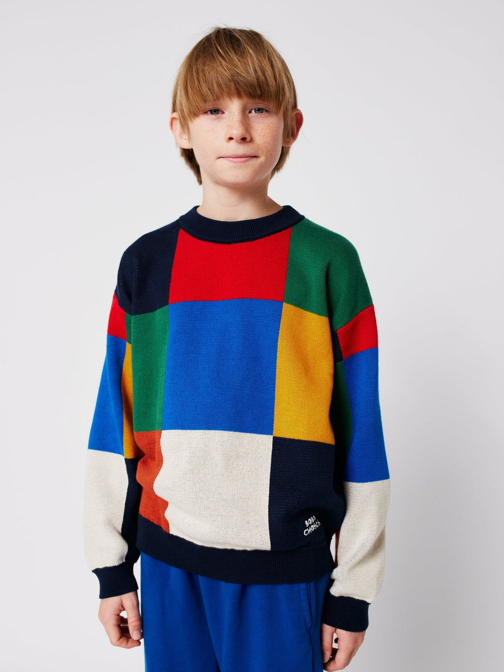 Multicolour Tiles Jumper by Bobo Choses - Petite Belle