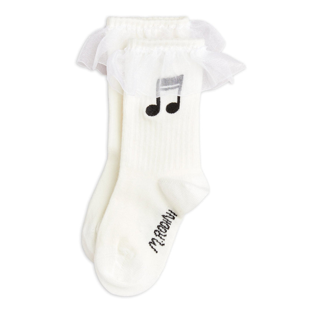 Note Frill Socks by Mini Rodini - Petite Belle