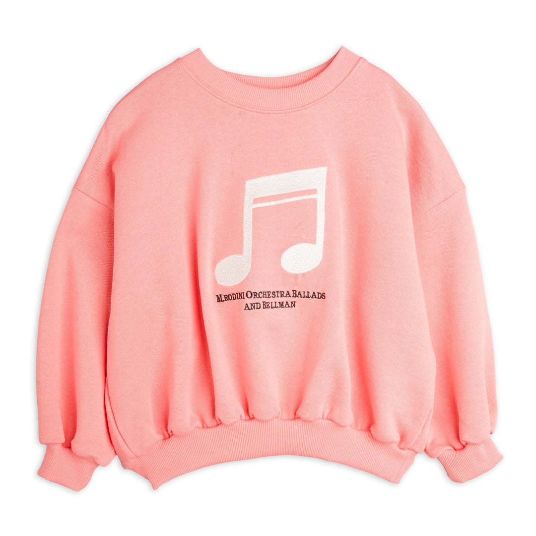 Note Sweatshirt in Pink by Mini Rodini - Petite Belle